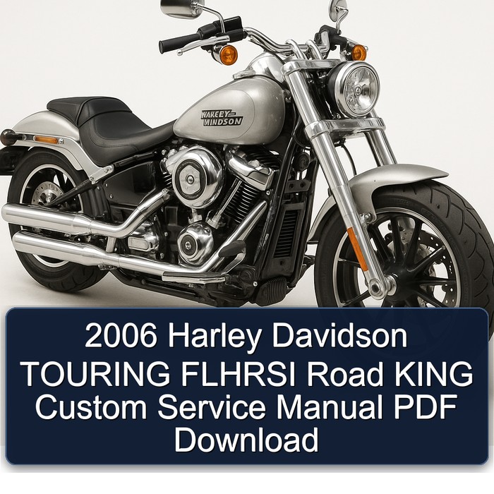 2006 Harley Davidson Road King Touring Flhrsi Custom Service Repair Workshop Manual PDF