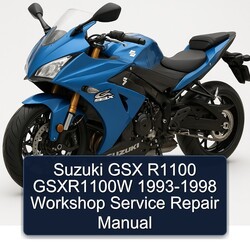 1993-1998 Suzuki GSX Series R1100 Gsxr1100w Service Repair Workshop Manual PDF