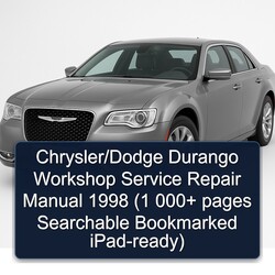 1998 Dodge Durango Chrysler/ (1 000 Pages Searchable Bookmarked Ipad-ready) Service Repair Workshop Manual PDF