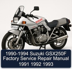 1990-1994 Suzuki GSX Series GSX250F Service Repair Workshop Manual PDF