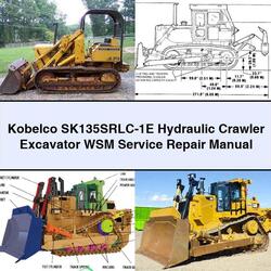 Kobelco Sk135srlc-1e Hydraulic Crawler Excavator WSM Service Repair Workshop Manual PDF