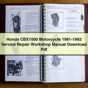 1981-1982 Honda CBX Models CBX1000 Motorcycle Service Repair Workshop Manual PDF
