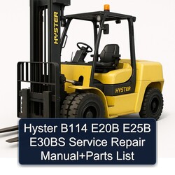 Hyster B114 E20B E25B E30BS Parts Catalog PDF