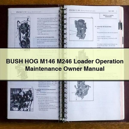 Bush Hog M146 M246 Loader Operation Owner Owner's Manual PDF