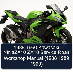 1988-1990 Kawasaki ZX Models Ninjazx10 ZX10 Rpair Service Repair Workshop Manual PDF