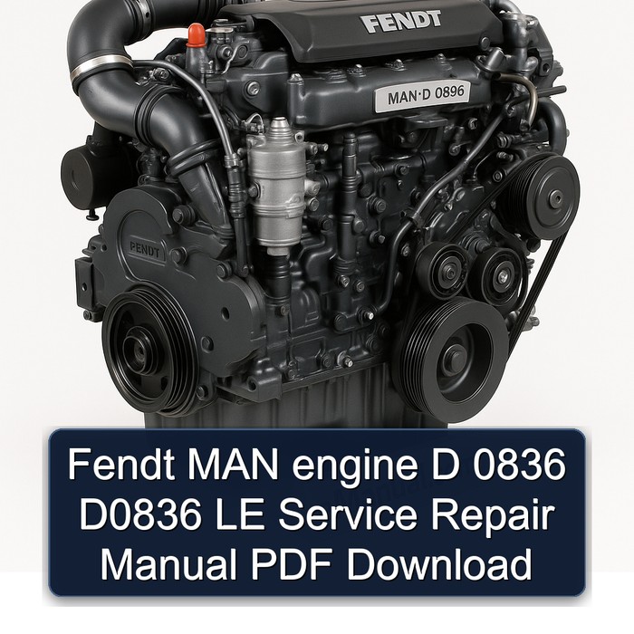 Fendt MAN Engine D 0836 D0836 LE Service Repair Workshop Manual PDF