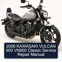 2006 KAWASAKI VULCAN 900 VN900 Classic Manual de servicio y reparación 