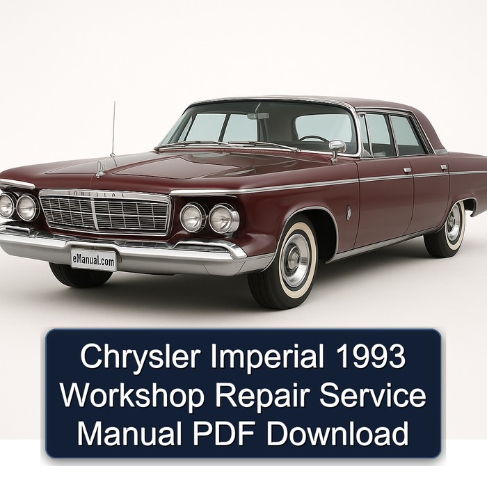1993 Chrysler Imperial Service Repair Workshop Manual PDF