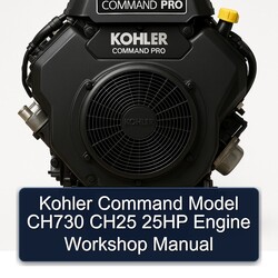 Kohler Command Model CH730 CH25 25HP Engine Workshop Manual 