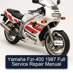 1987 Yamaha FZR Models FZR-400 Service Repair Workshop Manual PDF