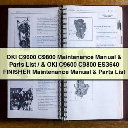 OKI C9600 C9800 / ES3640 Finisher Parts Catalog PDF