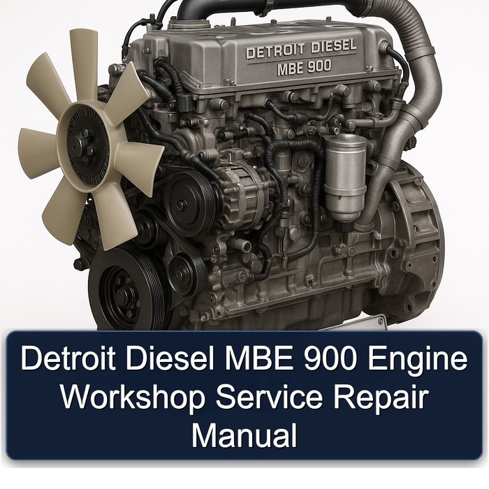 Detroit Diesel MBE 900 Series Engine Service Repair Workshop Manual PDF