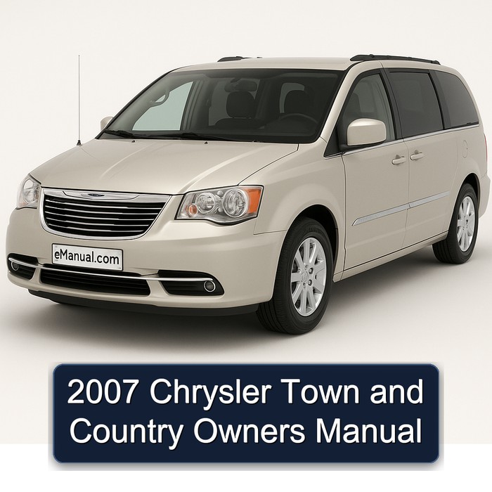 2007 Chrysler Town And Country Owners Owner's Manual PDF
