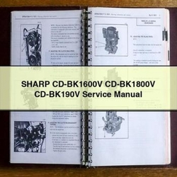 Sharp Cd-bk1600v Cd-bk1800v Cd-bk190v Service Repair Workshop Manual PDF