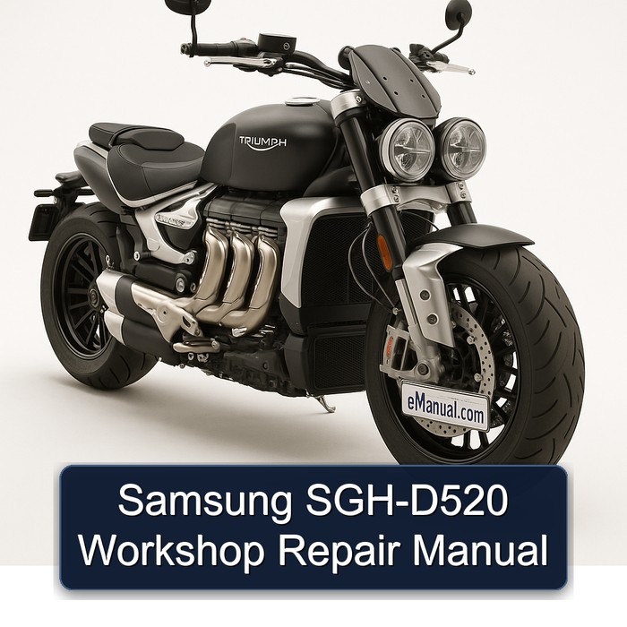 Triumph Rocket Samsung SGH-D520 Service Repair Workshop Manual PDF