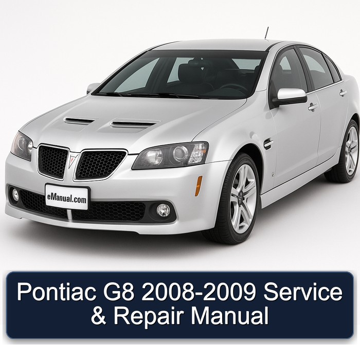 2008-2009 Pontiac G8 Service Repair Workshop Manual PDF