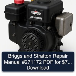 Briggs And Stratton L Head Series 271172 $7 Service Repair Workshop Manual PDF