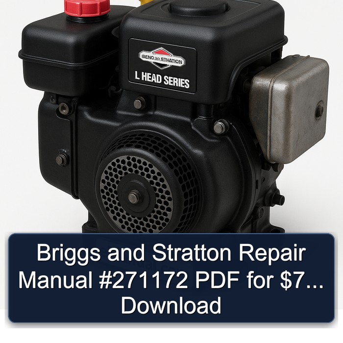 Briggs And Stratton L Head Series 271172 $7 Service Repair Workshop Manual PDF