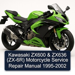 1995-2002 Kawasaki ZX Models ZX600 ZX636 (ZX-6R) Motorcycle Service Repair Workshop Manual PDF