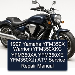 1997 Yamaha Warrior YFM350X (yfm350xkc YFM350XA YFM350XE Yfm350xj) ATV Service Repair Workshop Manual PDF