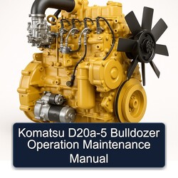 Komatsu D20A-5 Bulldozer Operation Service Repair Workshop Manual PDF