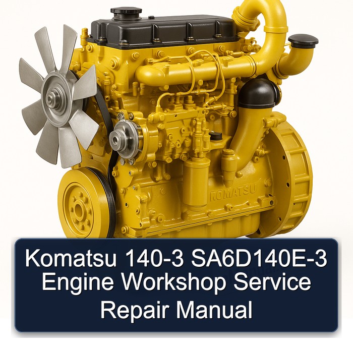 Komatsu 140 3 140-3 Sa6d140e-3 Engine Service Repair Workshop Manual PDF