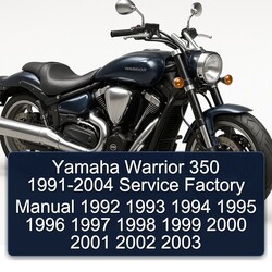 1991-2004 Yamaha Warrior 350 Service Repair Workshop Manual PDF
