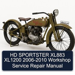 2006-2010 Harley Davidson Sportster HD XL883 XL1200 Service Repair Workshop Manual PDF