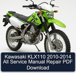 2010-2014 Kawasaki KLX Series KLX110 - All Service Repair Workshop Manual PDF