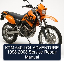1998-2003 KTM 640 LC4 Adventure Service Repair Workshop Manual PDF