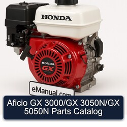 Honda GX Series Aficio 3000/gx 3050n/gx 5050N Parts Catalog PDF