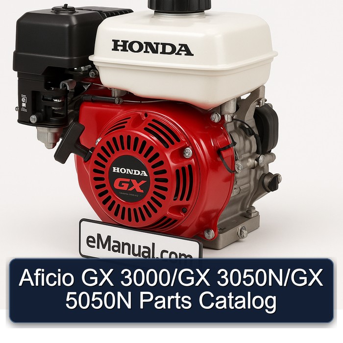 Honda GX Series Aficio 3000/gx 3050n/gx 5050N Parts Catalog PDF