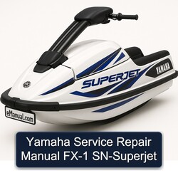 Yamaha FX-1 Sn-superjet Service Repair Workshop Manual PDF