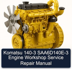 Komatsu 140 3 140-3 Saa6d140e-3 Engine Service Repair Workshop Manual PDF