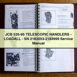 JCB 535-95 Telescopic Handlers-loadall-sn 2183053-2183999 Service Repair Workshop Manual PDF