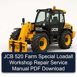 JCB 520 Farm Special Loadall Service Repair Workshop Manual PDF