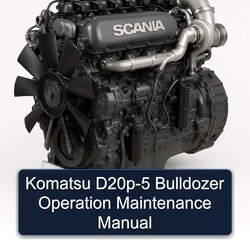 Komatsu D20P-5 Bulldozer Operation Service Repair Workshop Manual PDF