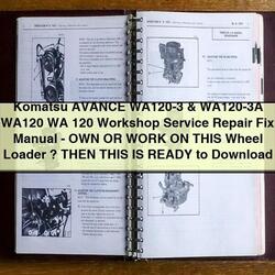 Komatsu Avance WA120-3 WA120-3A Service Repair Workshop Manual PDF