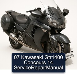 Kawasaki GTR Series 07 GTR1400 Concours 14 Servicerepairmanual Service Repair Workshop Manual PDF