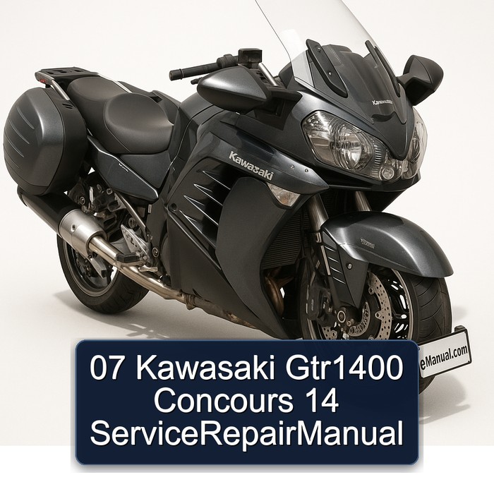 Kawasaki GTR Series 07 GTR1400 Concours 14 Servicerepairmanual Service Repair Workshop Manual PDF