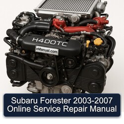 2003-2007 Subaru Forester Online Service Repair Workshop Manual PDF