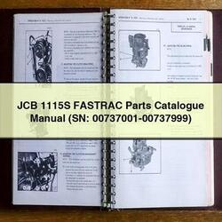 JCB 1115S Fastrac (sn: 00737001-00737999) Parts Catalog PDF
