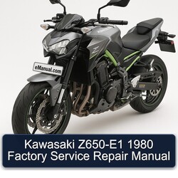 1980 Kawasaki Z Series Z650-E1 Service Repair Workshop Manual PDF