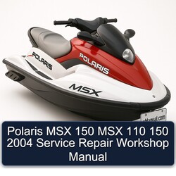 2004 Polaris MSX 150 110 Service Repair Workshop Manual PDF