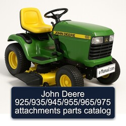 John Deere 925/935/945/955/965/975 Attachments Parts Catalog PDF