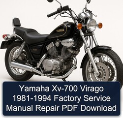 1981-1994 Yamaha Virago XV-700 Service Repair Workshop Manual PDF