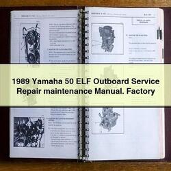 1989 Yamaha 50 Elf Outboard Maintenance Service Repair Workshop Manual PDF
