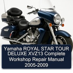 2005-2009 Yamaha XVZ Models Royal Star Tour Deluxe XVZ13 Service Repair Workshop Manual PDF