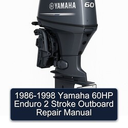 1986-1998 Yamaha 60HP Enduro 2 Stroke Outboard Service Repair Workshop Manual PDF