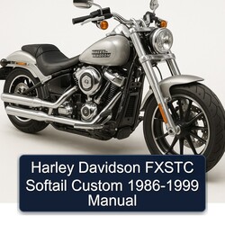 1986-1999 Harley Davidson Softail Fxstc Custom Service Repair Workshop Manual PDF